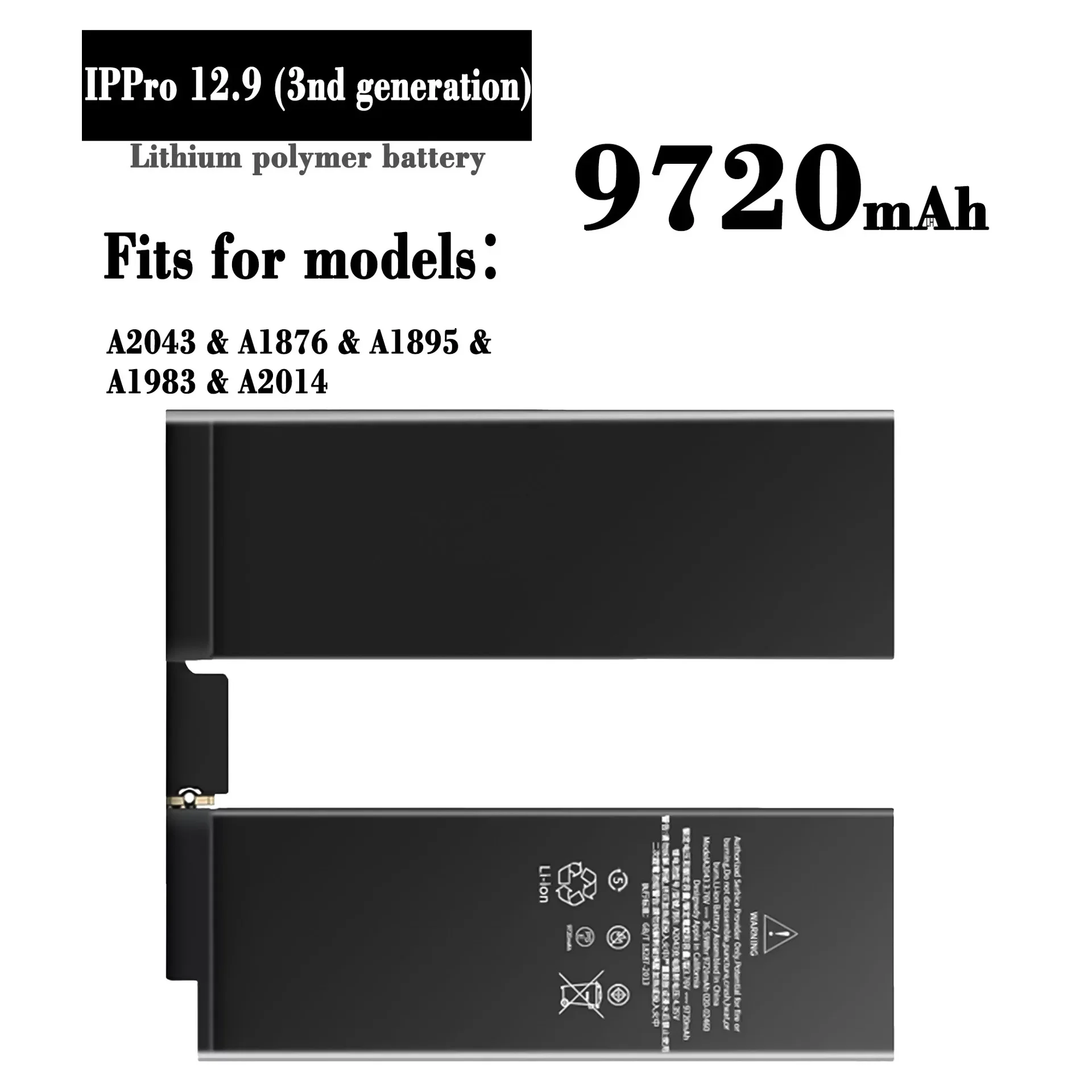 replacement-battery-for-apple-ipad-pro-129-3rd-gen-a2043-a1876-a1895-a1983-a2014-9720-mah-tablet-batteries-tools