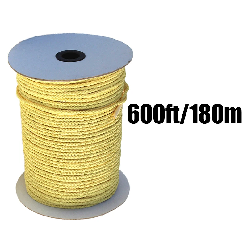 0.80mm-16mm Aramid Fiber Braid Kevlar Kite Line Fishing Assist Cord for  Flying Camping Hiking Multifunctional Cord Rope