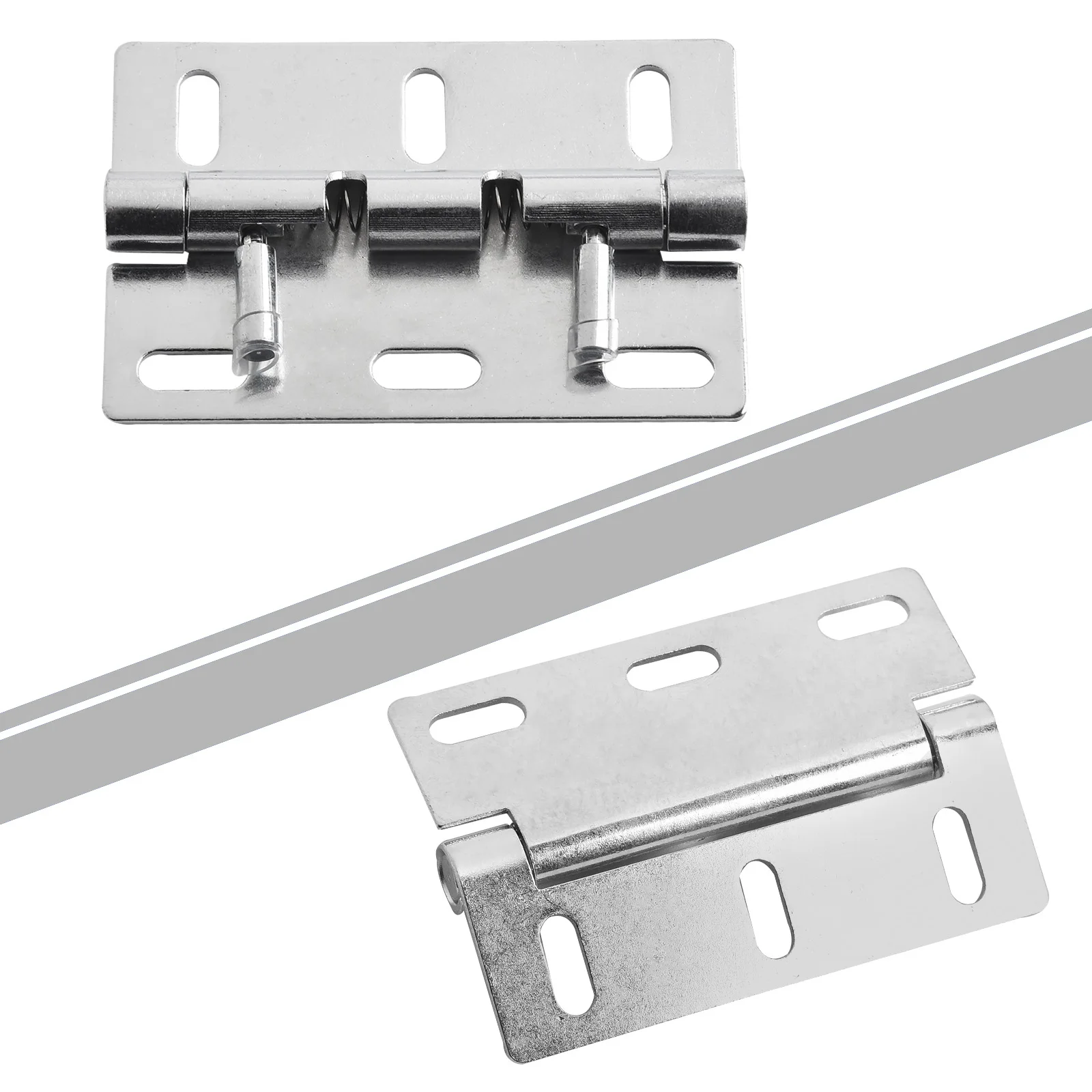 Stainless Steel Hinge Adjustable Spring Latch Door Limit Hinges For Furniture Bookcase Window Cabinet Door Fitting Hinges