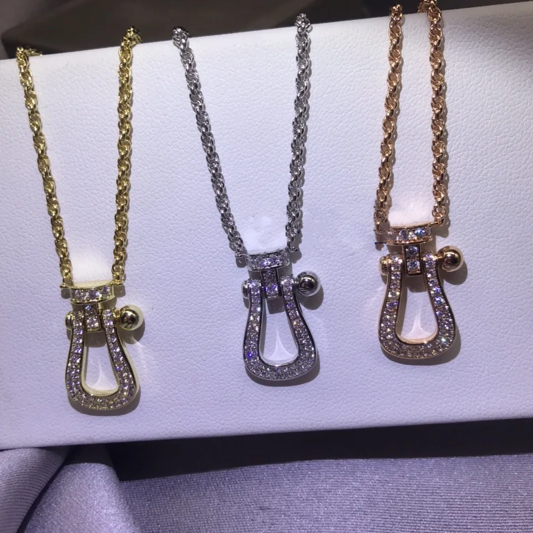 925 스털링 실버 섹시한 여성용 목걸이, 말굽 버클 펜던트, 일본 및 한국 유행 주얼리, 소녀 선물, 무료 배송