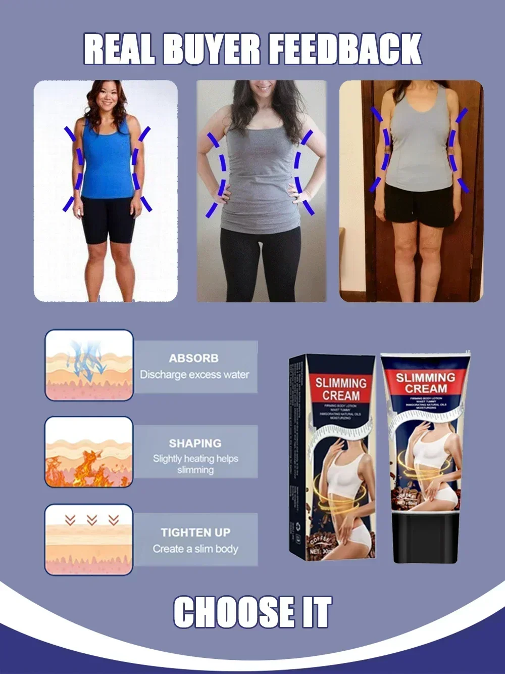 Slimming Cream Burn Fat For Men Women Body Shaping Cream