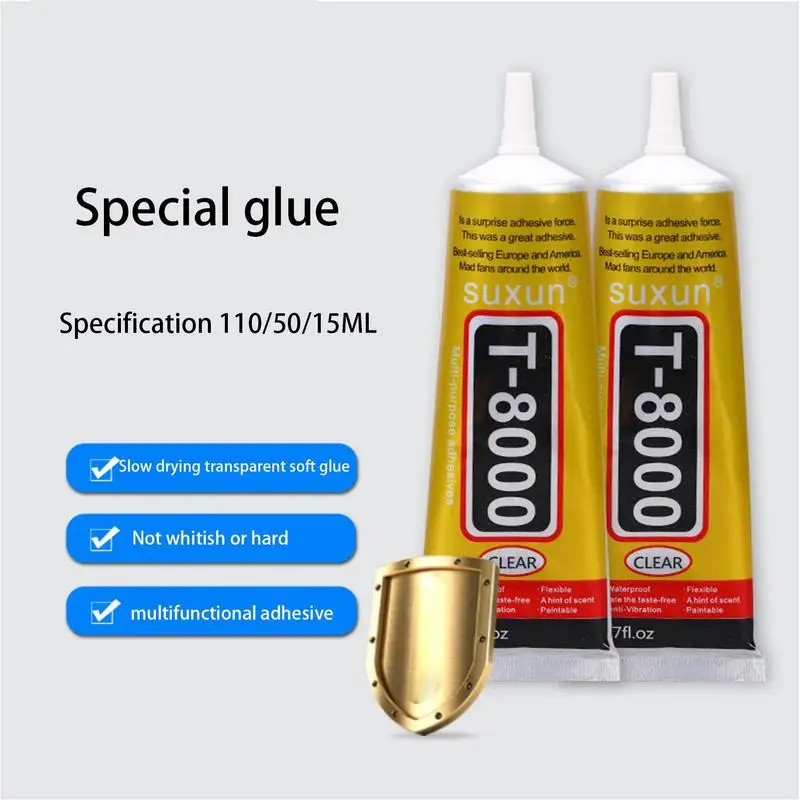 Phone Repair Glue Phone Screen Glue T8000 Cell Phone Adhesive Phone Glue Electronic Glue T8000 Multifunction DIY Phone Adhesive