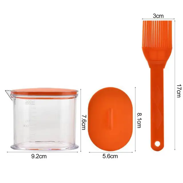 Olajkefe Palack Kefe Tiszta Méretű Kifolyó Kialakítással Könnyű Öntözés Hőálló Élelmiszer -Minőségű Adagoló Konyhai Eszköz - Image 6