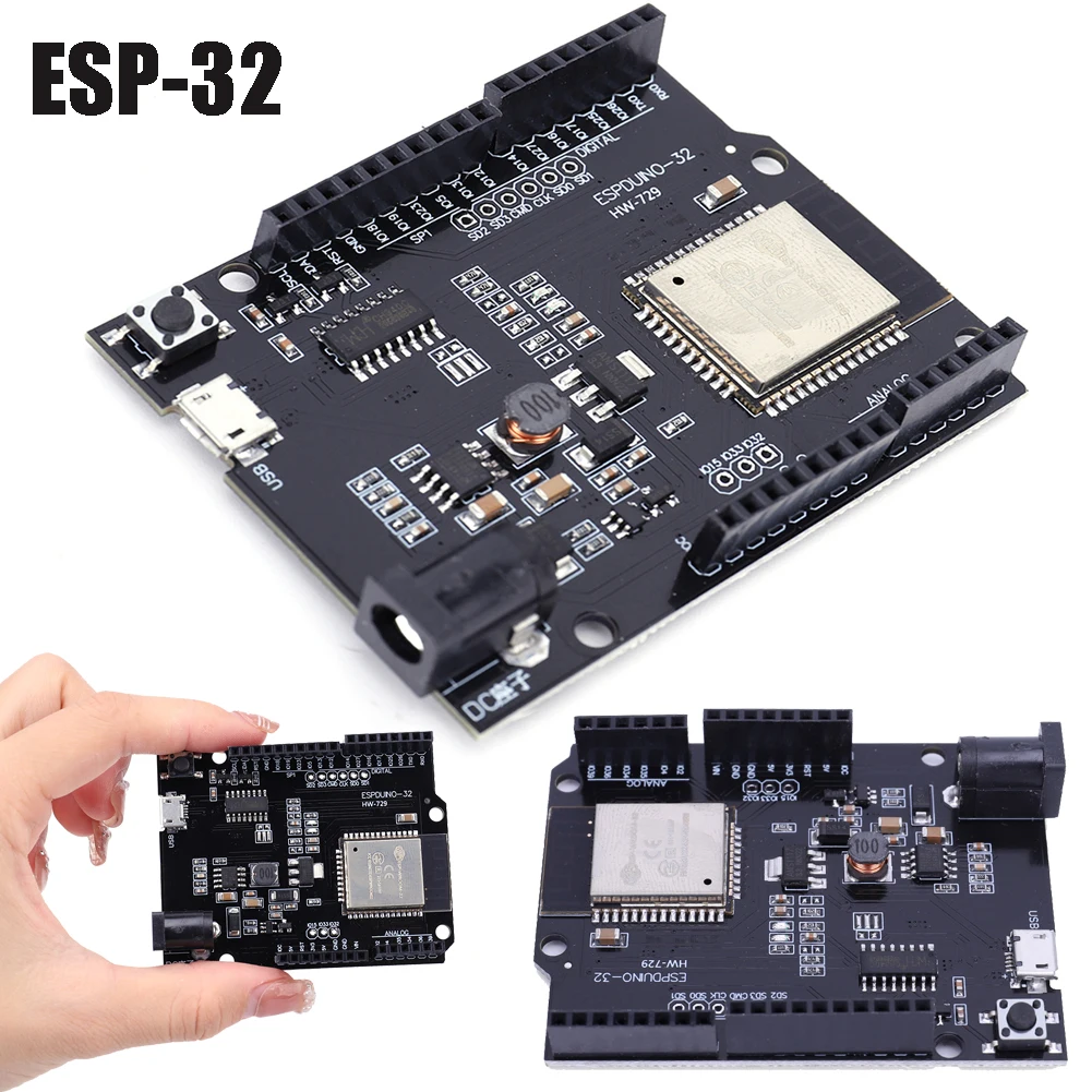 ESP32 Development Board ESP-32 WiFi Bluetooth 4MB Flash DC 5V-12V Board ...