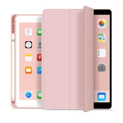 Smart Tablet Case with Pencil Holder - IPad10th 10.9 2022 (Pink)