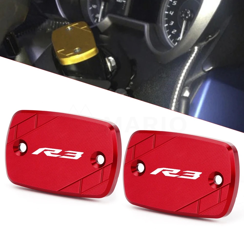 

Motorcycle Accessories Front Brake Fluid Reservoir Cap Cylinder Cover For Yamaha YZF-R3 YZF-R25 yzf R3 R25 2015 - 2022
