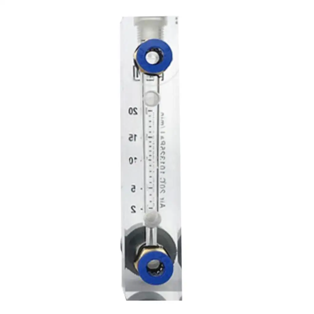 Flowmeter 6-600 ml per min 0.1-1000 LPM Push in 6 8 10 mm Acrylic LZM-6T Panel Air N2 CO2 Gas Rotameter With Valve Adjustable