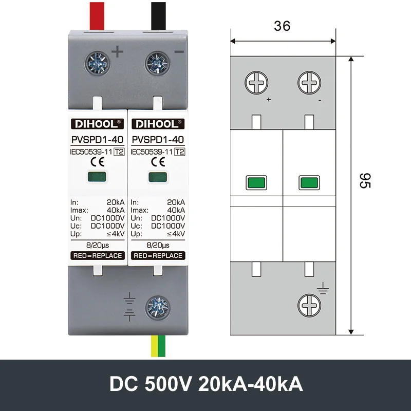 protecao contra raios do protetor ac275v dc500v 01
