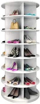 Weinstein storage Rotating shoe rack 360° original, Spinning shoe rack, original 7-tier hold over 35 pairs of shoes 1