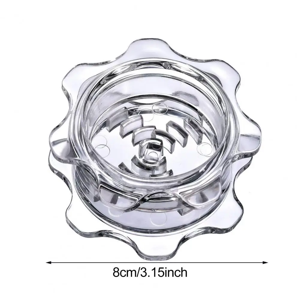 Garlic Mincer Portable Manual Garlic Press for Quick Meal Prep Translucent Kitchen Tool for Ginger Herbs Nuts