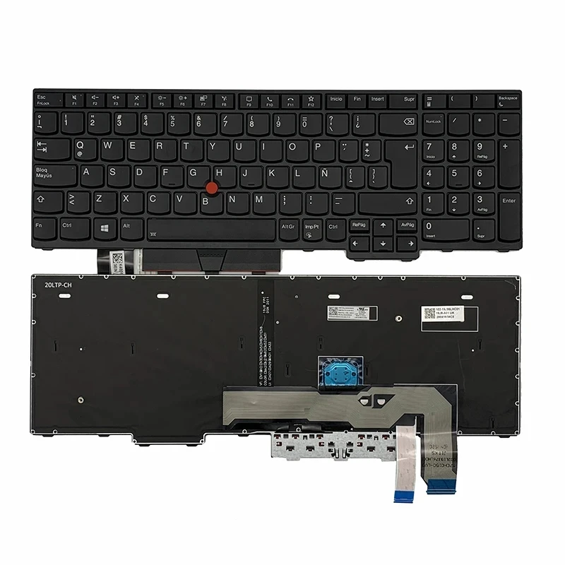 

Latin Backlit Laptop Keyboard for Lenovo IBM Thinkpad L15 L15 Gen 1 L15 Gen 2 5N20W68239