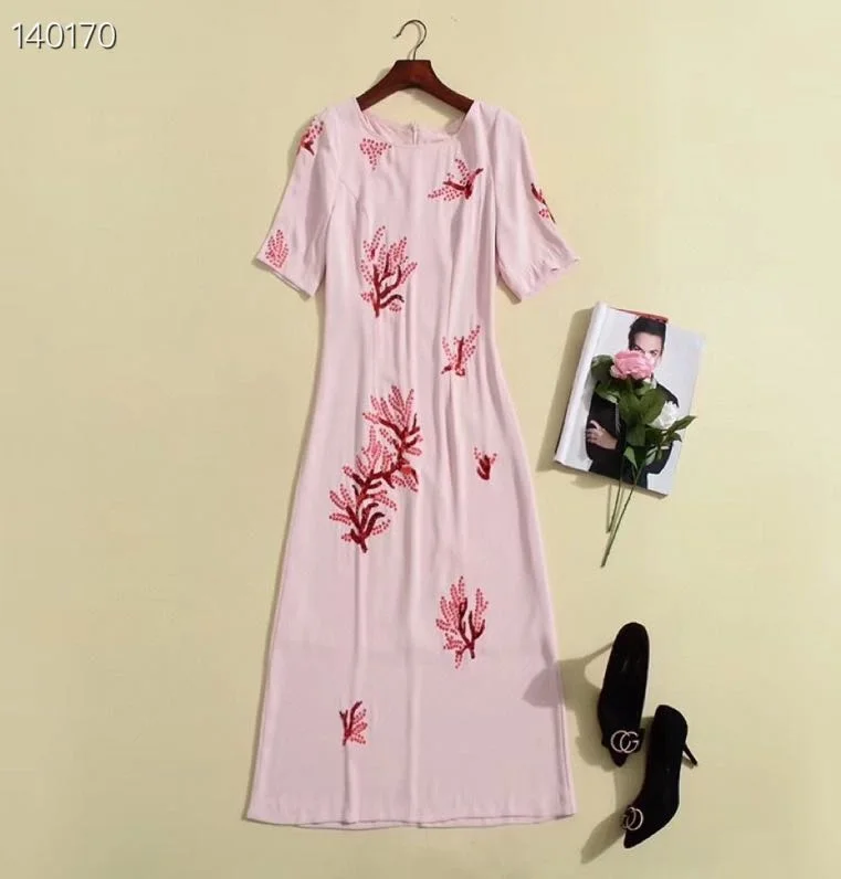 

High zc986 quality New Fashion Women 2022 spring Dress Luxury European Design party style dress