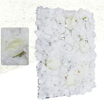 6PCS Flower Panels Artificial Flower Wall, Romantic Floral Backdrop for Wedding Home Garden Party Decor 5