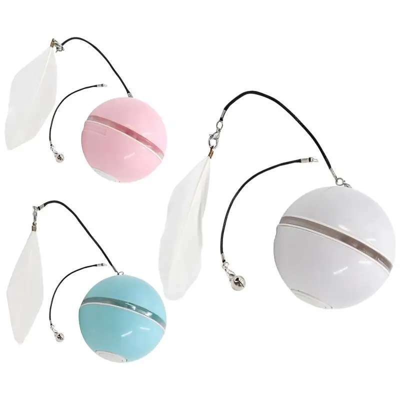 

USB Rechargeable Moving Cat Ball toy 1PCS safe durable Electric Cat Ball Toys Funny Interactive Rolling Toy Ball for Dog cat