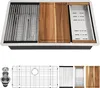 30 Inch Undermount Kitchen Sink 16 Gauge Stainless Steel Workstation Round Corners Single Bowl Under Counter 1