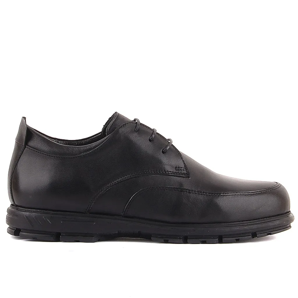 

Sail-Lakers Black Leather Men 'S Casual Shoes