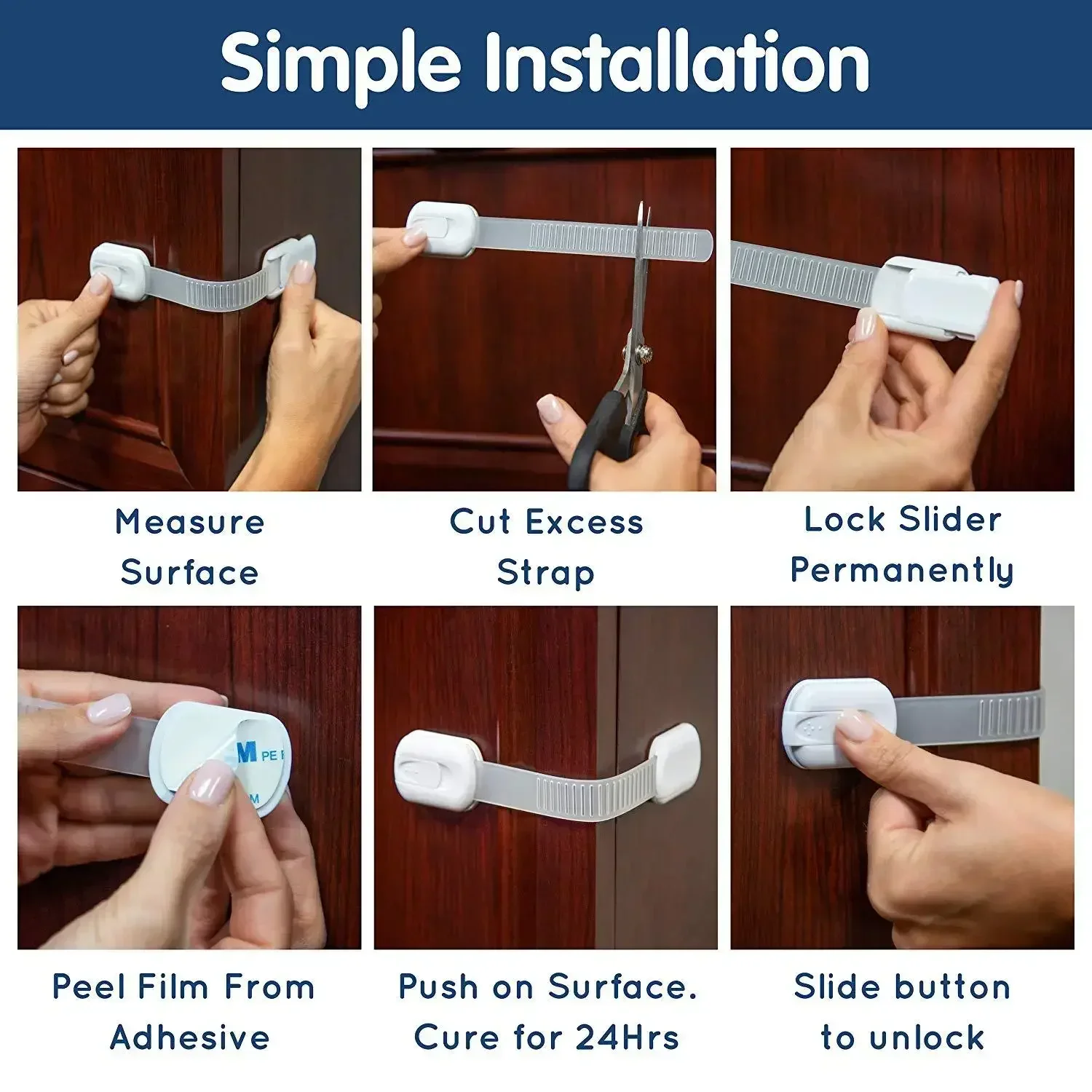 Child Lock Child Safety Lock Cabinet Baby Lock Fridge Drawer Door Closure Kid Protector Furniture Children Security Safety