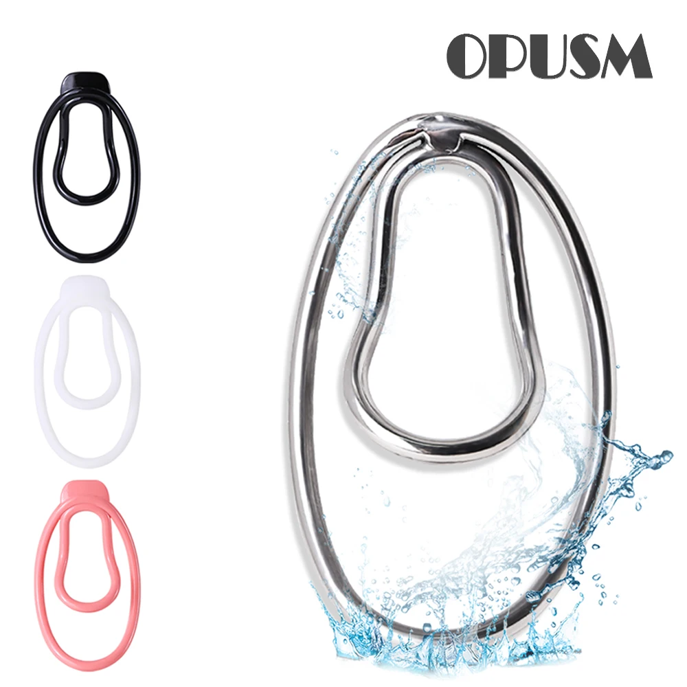 Sissy Training Resin Chastity Device with Permanent Cock Clip, BDSM Bondage Lock for Mens Penis Ring Training at Sex Shop pic image