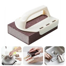 

Magic Sponge Eraser Carborundum Removing Rust Cleaning Brush Descaling Clean Rub for Cooktop Pot Kitchen Sponge