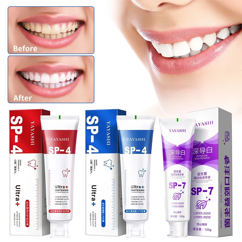 

Yayashi sp-4 Toothpaste, All Smiles -Brightening & Stain Removing Toothpaste