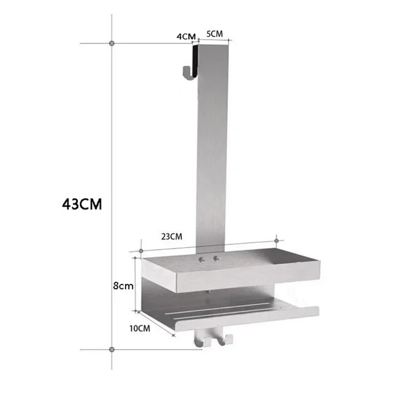 Towel Rack Stainless Steel Over Glass Door Shower Door Back Shower Towel Rack S-Shape Bathroom Bathrobe Hanger Holder Hooks