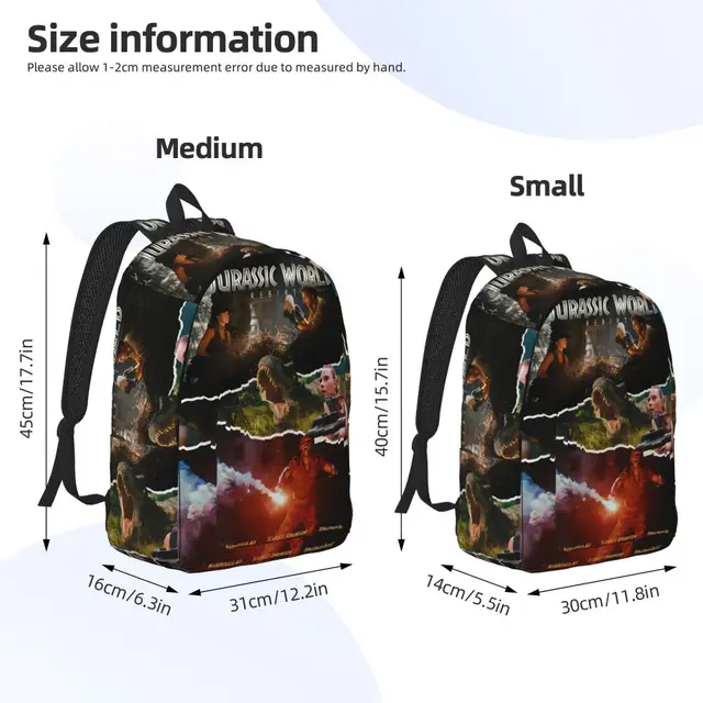 Jurassic World Rebirth 2025 Movie Backpack for Men Women