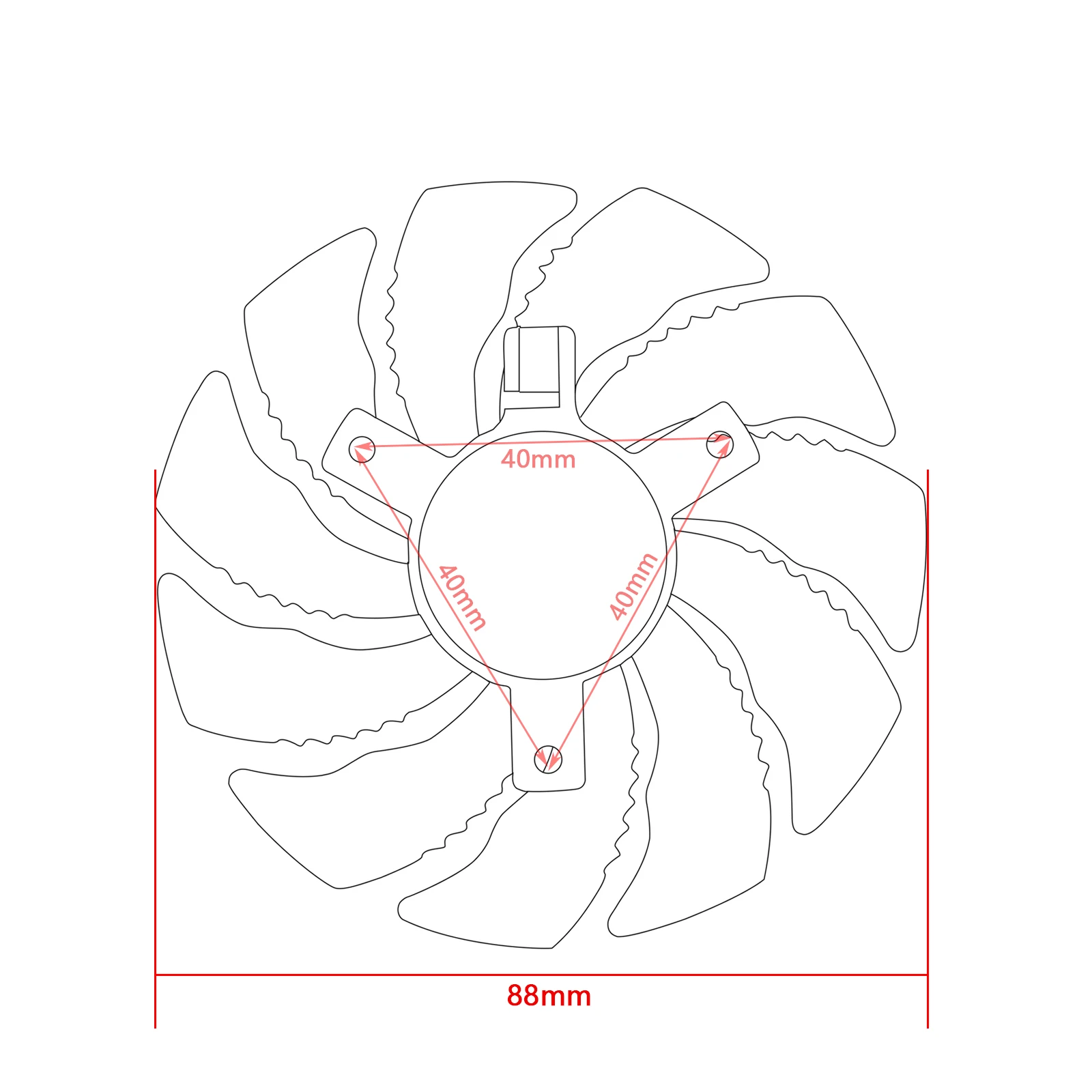 Gigabyte-ventilador de Substituição Gráfica Ventilador de Placa de Vídeo Gtx 1050 1060 1070 960 rx 470 480 570 580 88 mm T129215su - Imagem 3