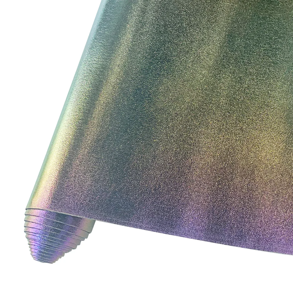 

Solid color gradient smooth glitter faux leather tension bow making supplies bag material PU fabric for sewing DIY handicrafts.