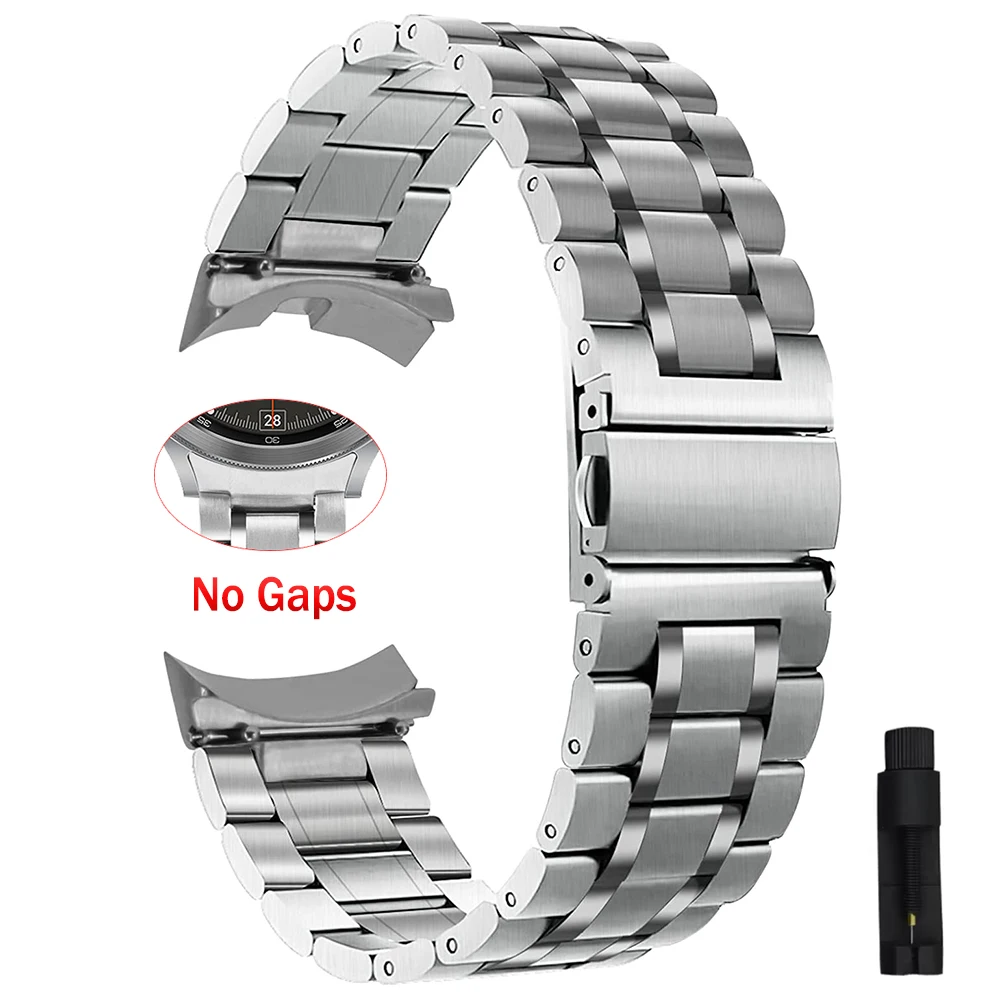 Sleek Metal Watch Band Bracelet