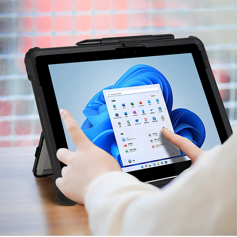 Silicone Acrylic Protective Case with Magnetic Pen Slot