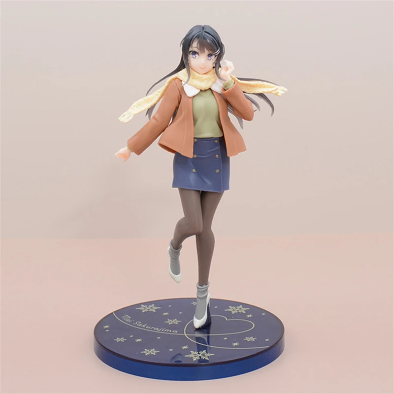 thumbnail image 1 of Figura de anime de 20 cm de Rascal Does Not Dream Of Bunny Girl Senpai, Sakurajima Mai, modelo de estatua de PVC, colección de muñecas, decoración, 1 of 5