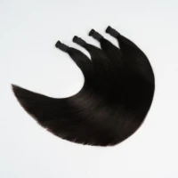 Extensions de cheveux humains vierges Remy 12A sans trame, lisses comme des baguettes, couleur naturelle, 100 % non traités, pour tressage, 18-30 pouces 5