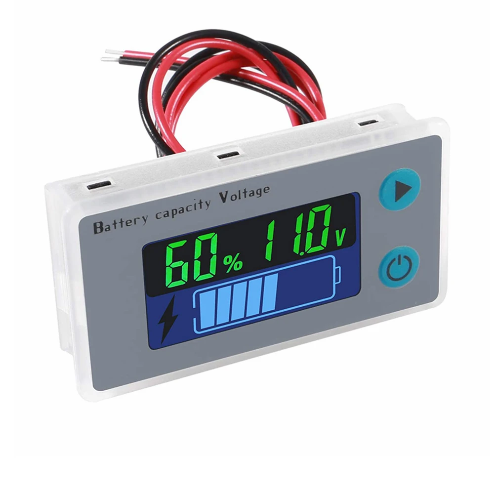 

2PCS 10-100V Digital Battery Capacity Voltmeter Tester LCD Car Lead-acid Indicator Digital Percentage Level Voltage Meter Gauge