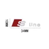 3D Car key sticker Hub sticker Emblem S Line Badge Car 3D Sticker For Audi Sline RS TT A3 A4 B8 8P 8V B6 A5 A6 Q5 C6 A1 Q7 Q3 3