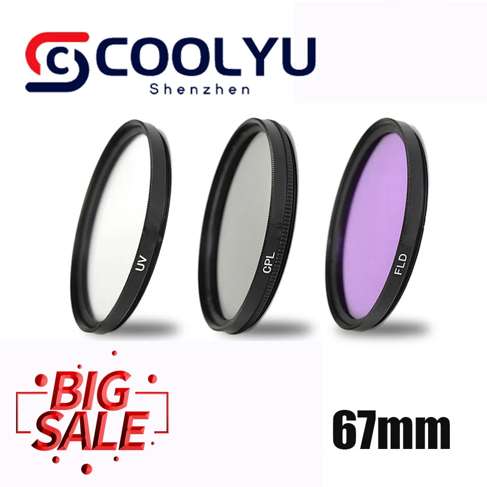 

3in1 67mm UV FLD CPL Circular polarizer Lens Filter kit for Canon EOS 1300D 800D 760D 750D 700D 650D 77D 80D 70D 60D 7D 6D 5Ds