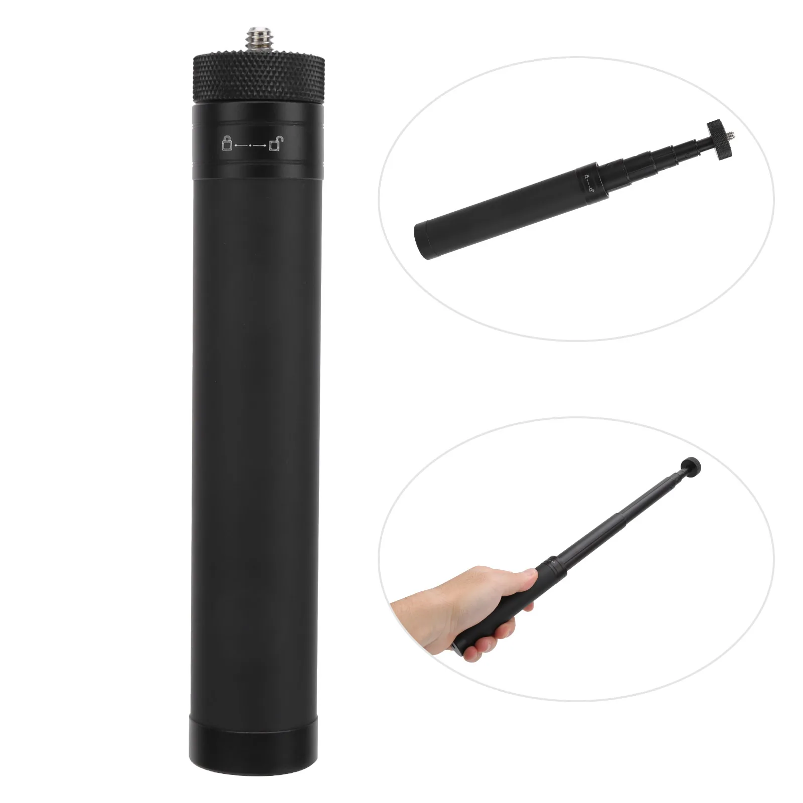 Telescopic Triaxial Stabilizer Extension Rod - Portable 6-Section Selfie Stick