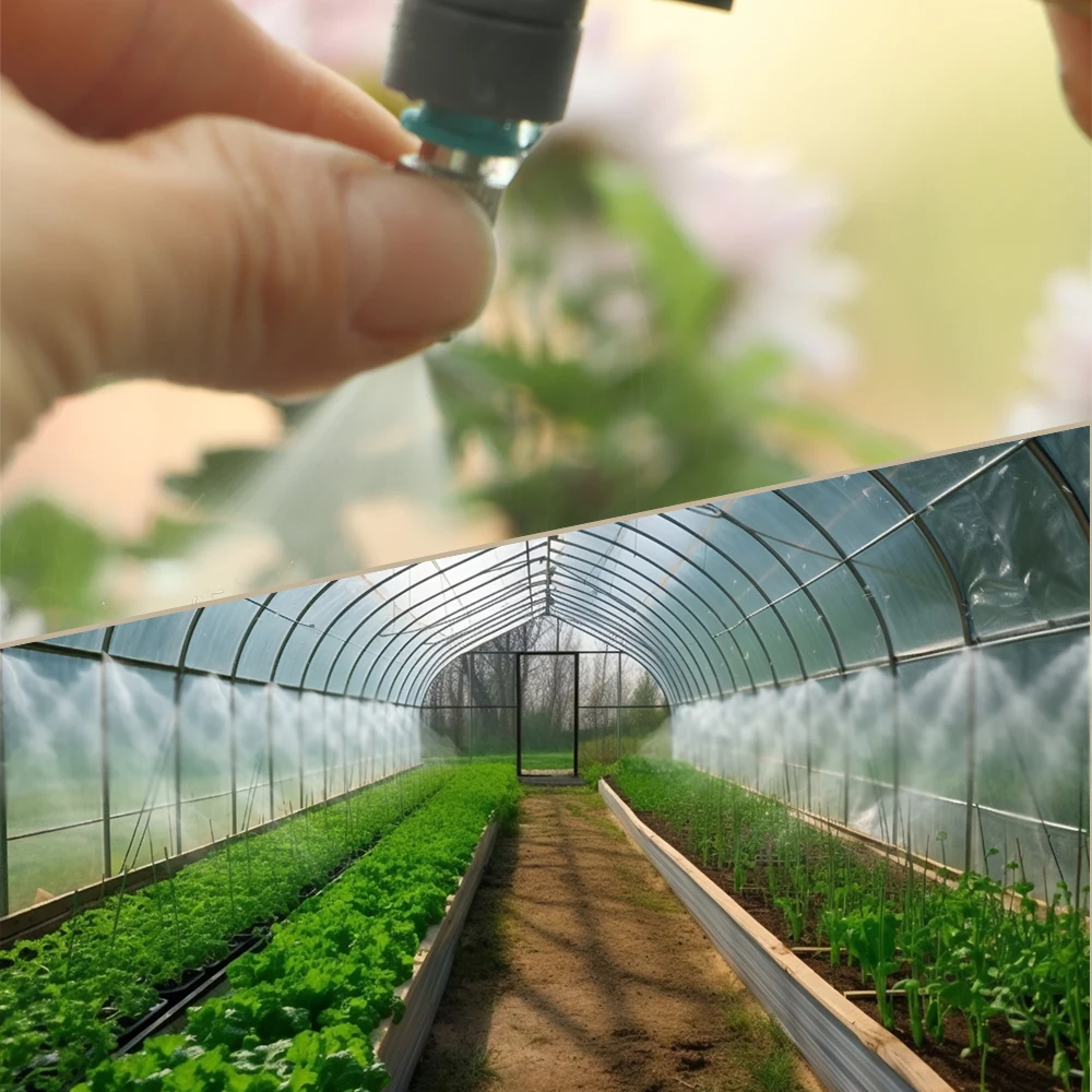 Brass misting nozzle for OD 8mm hose