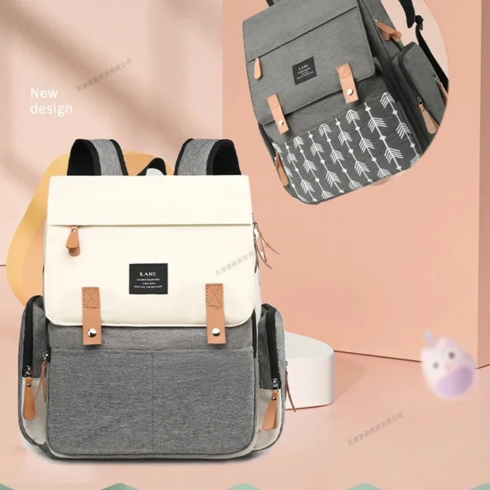 Large Capacity Waterproof Diaper Backpack Multi-Function Travel Bag for Moms Baby Care Essentials Outdoor Baby Stuff Carrier