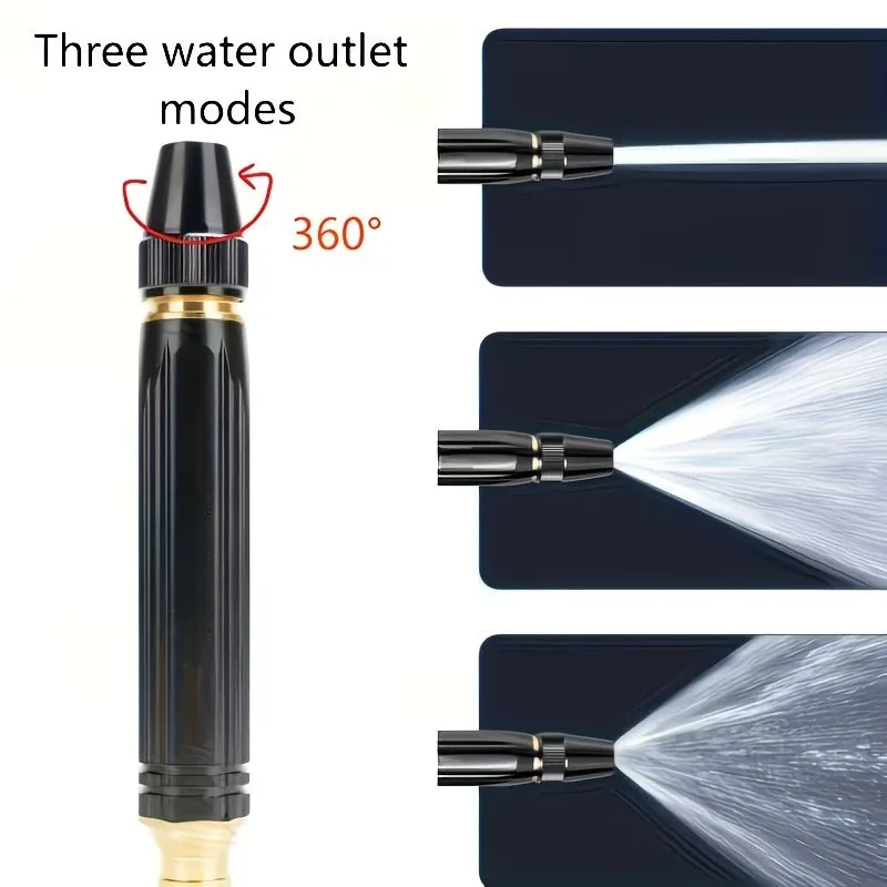 고압 세차 워터건 호스 포함 조절식 노즐 3스프레이 모델 차량 정원 가정용 세척 도구