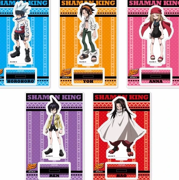 

Anime Shaman King YOU ASAKURA Horohoro Hao Ren ANNA KYOYAMA Acrylic Figure Stand Figure a5656 Stand Model Plate Toy