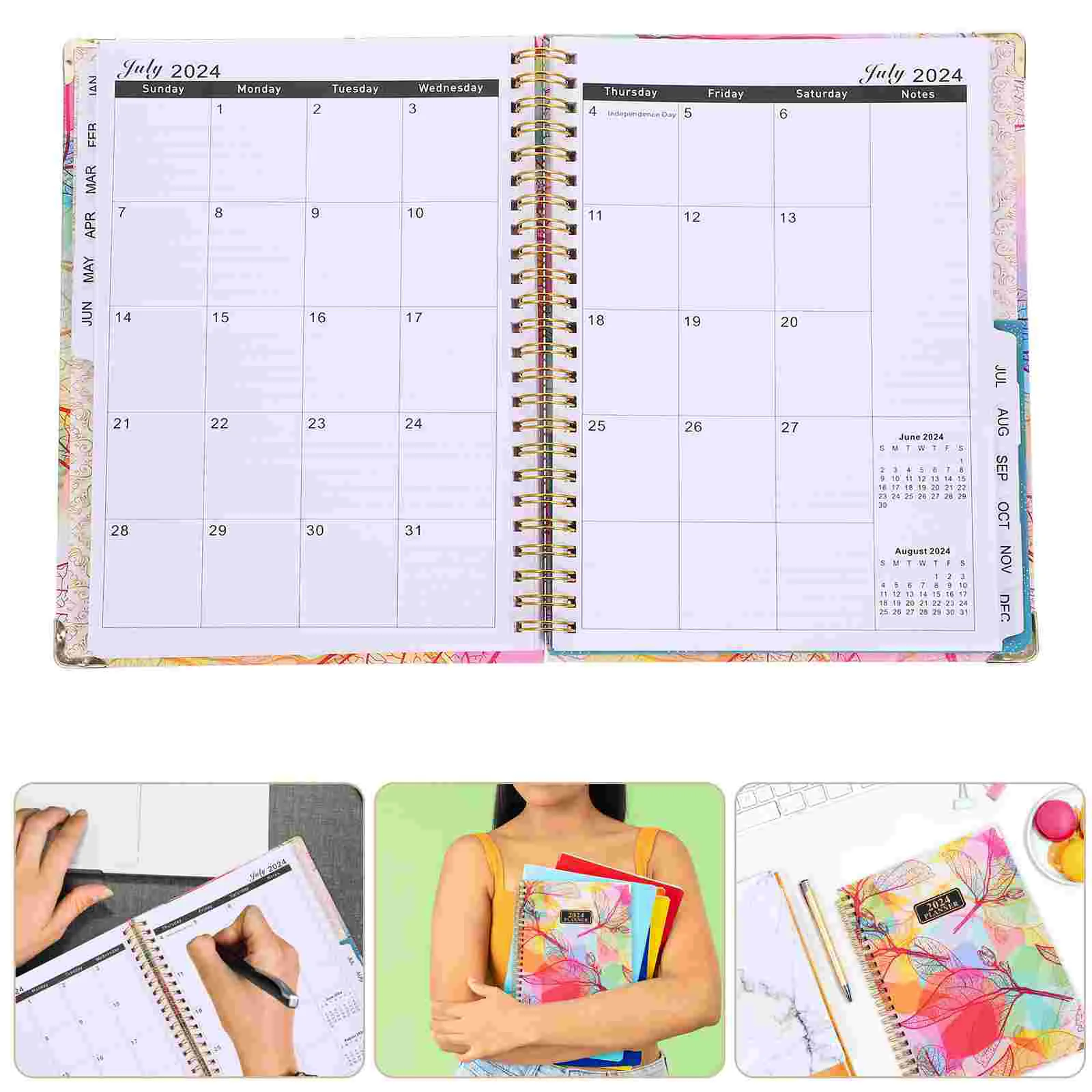 Notebook Office Writing Notebooks Coil Home Accessory Paper Teacher Planner 2024