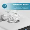 Portable Countertop Dishwasher 5 Washing Programs 3-Cup Water Tank Fruit/Veg Basket High Temp Air Dry LED Controls Compact Size 3