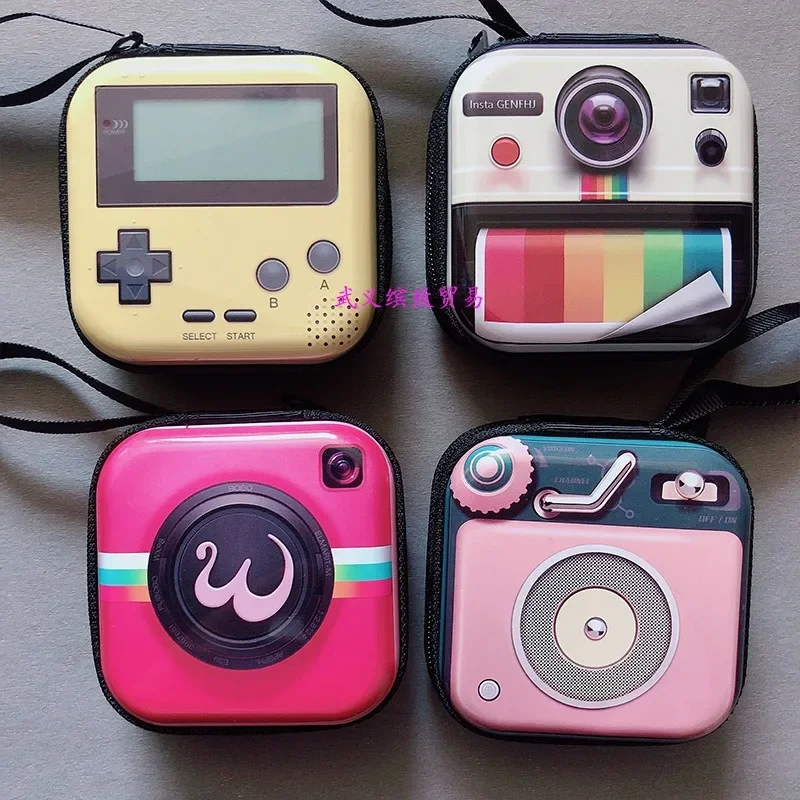 Tinplate Coin Purse Key Coin Earphone Storage Wallet