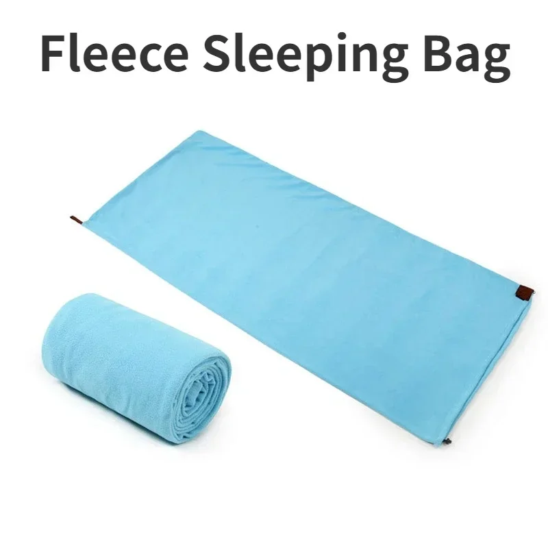 Survival Sleeping Bag Portable Ultra-light Polar Fleece Sleeping Bag for Outdoor Camping Tent Bed Travel