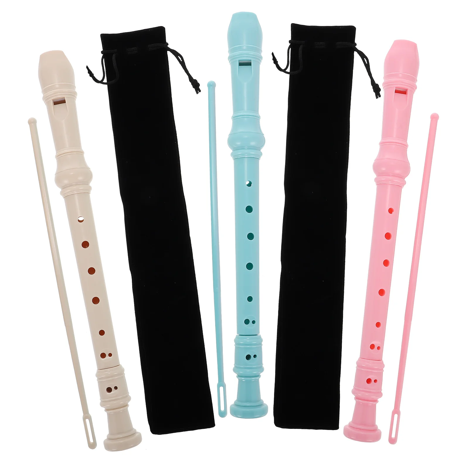 3 Sets Beginner Plastic Students Wind Instruments