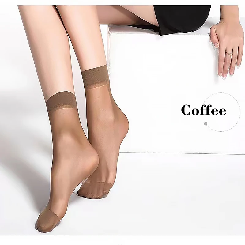 Transparent Summer Socks - 30 Pairs Ultrathin Ankle Meias for Women