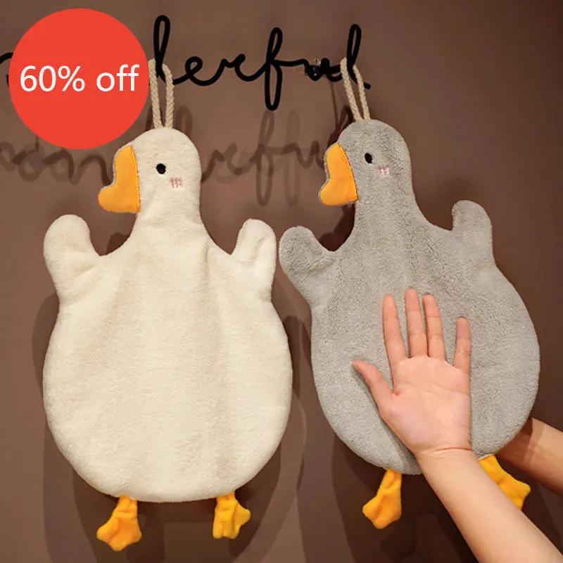 

Duck Hand Towels Goose Kitchen Washcloth for Children Kids Cute Samll Towels Strong Water Absorption Children Cartoon Towels