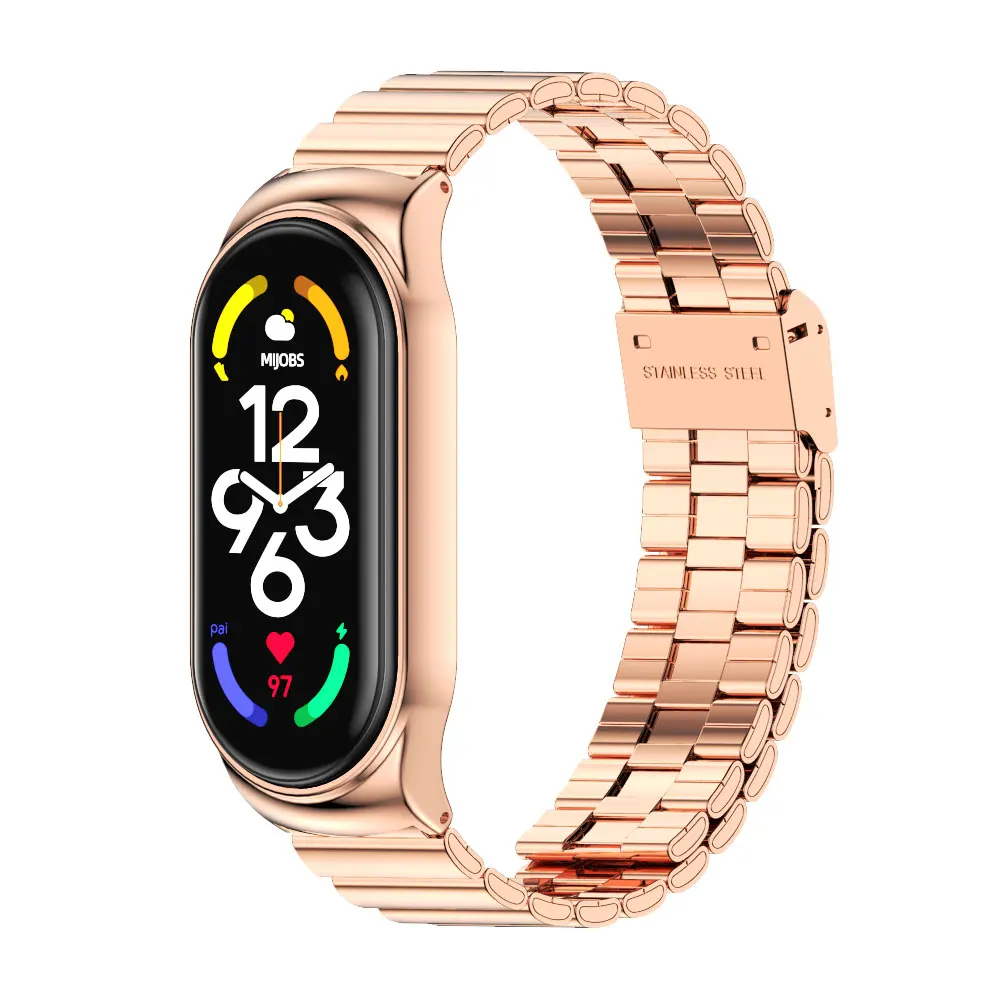 Elegant Stainless Steel Metal Strap Bracelet