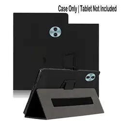 Premium Folding Stand Protective Cover with Pencil Holder and Wrist Strap, Full Protection (Black)