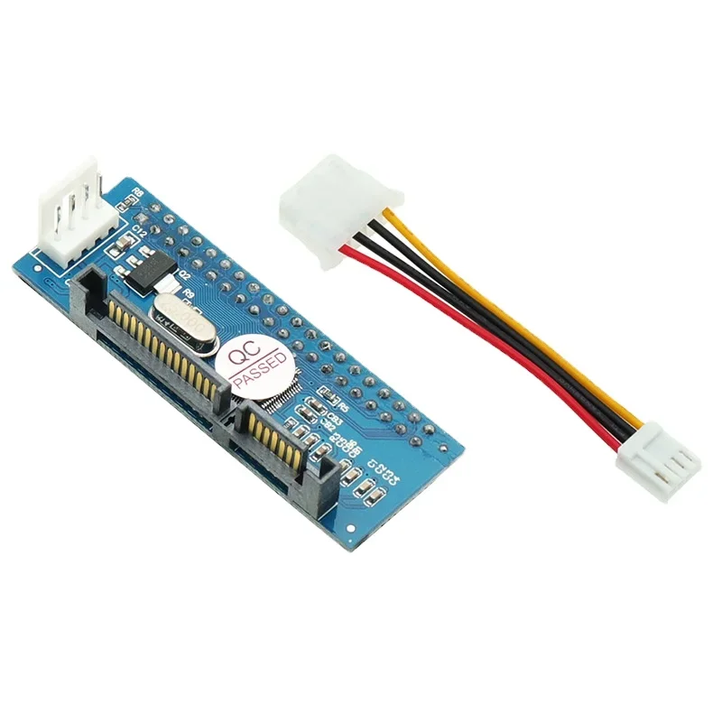 SATA IDE 어댑터 SATA-IDE 변환기, 3.5 HDD IDE/PATA 하드 디스크 어댑터, 7 핀 SATA 데이터 케이블 포함, 40 핀 IDE-SATA 변환기